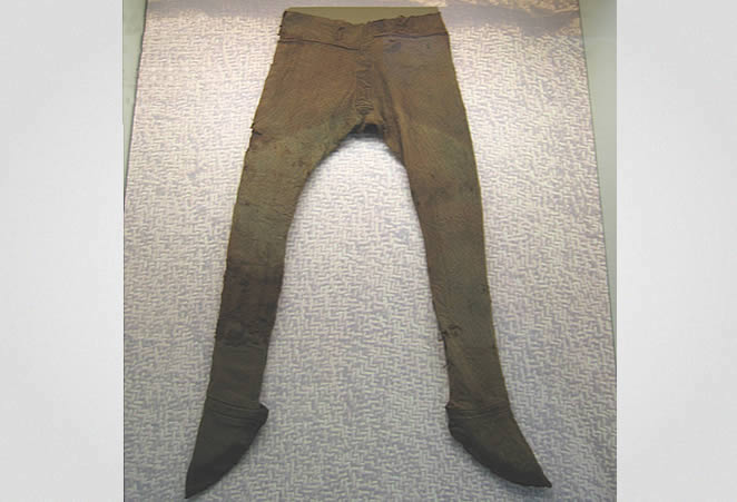Trousers from the 4th century – found in the Thorsberg moor, Germany