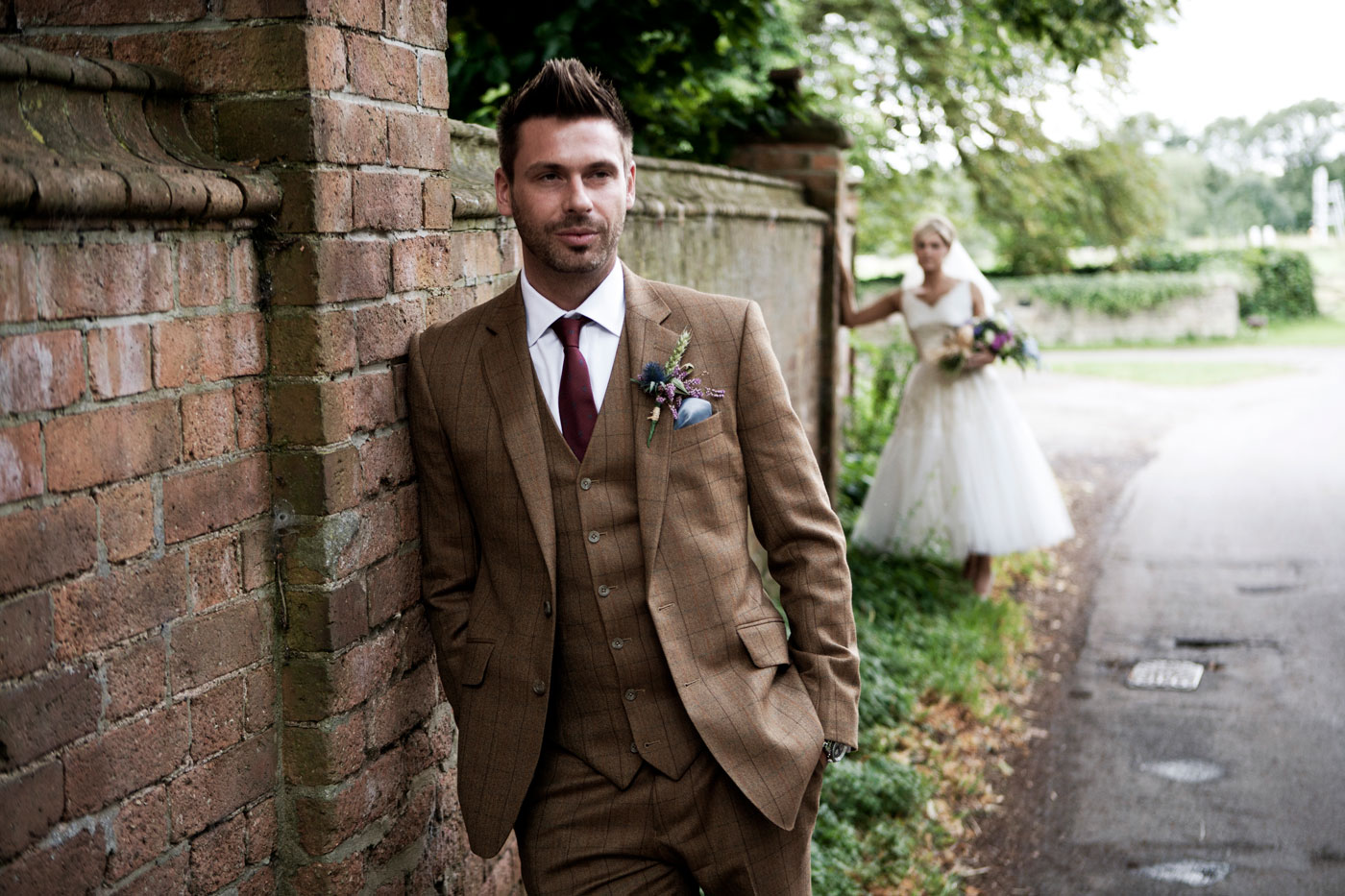 Mens Tweed Wedding Suit Flash Sales