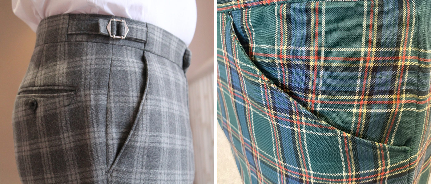 Davids Bespoke Trousers with Hidden Adjusters Goodrich Bespoke 