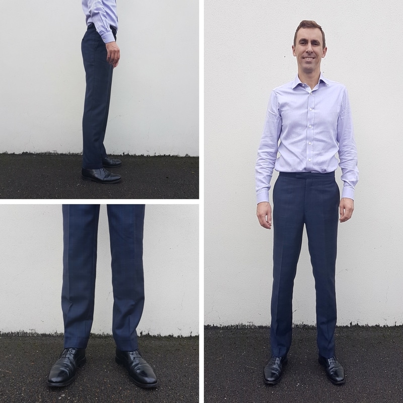 Men Baggy Tweed Pants Thick Wool Blend Formal Suit Straight Trousers  Vintage | eBay